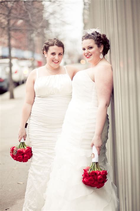 fat lesbian wedding